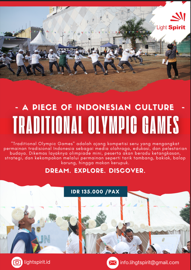 Poster Traditional Olympic Games Light Spirit